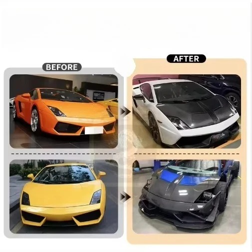 For 2008-2012  Gallardo LP550 LP560 Super Trofe Style Carbon Fiber Engine Hood Engine Bonnet